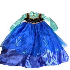 Halloween Costume Girl's Kid / Youth FROZEN Princess Anna Blue Full Tulle Skirt.